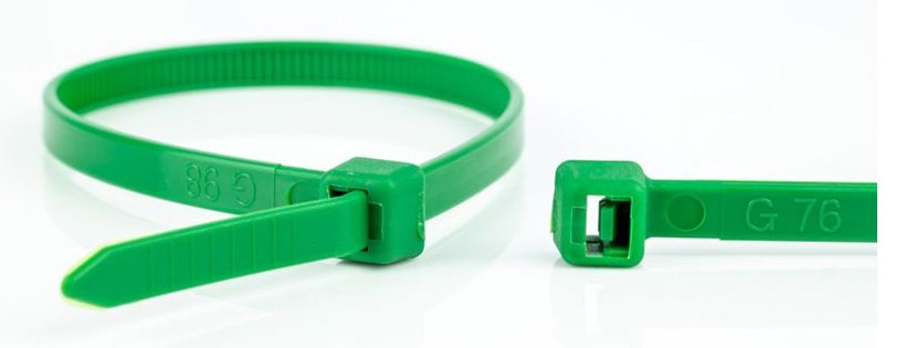 EAN 8717278572352 - WKK 110124571 presilla Brida reutilizable Plástico, Poliamida Verde 100 pieza(s) imagen 1