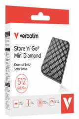 EAN 0023942320241 - Verbatim Store 'n' Go Mini Diamond 512 GB USB Tipo C 3.2 Gen 2 (3.1 Gen 2) Negro imagen 2