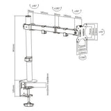 Soporte De Escritorio Giratorio Techly Ica-Lcd 503bk Para Monitor Lcd De 13-32", 8kg
