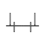 Tv-Mounted Flexible Universal  Soundbar Mount