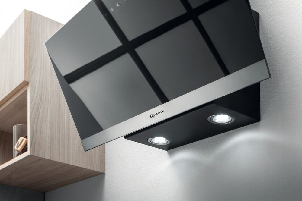 Bauknecht Rbhvp 83 Lm K, Hood Extractor Negro/Acero Inoxidable, 80 Cm Rbhvp 83 Lm K