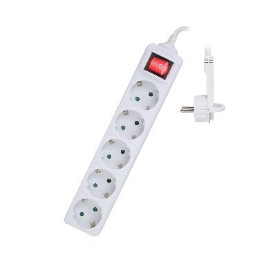 EAN 8054392612350 - Ewent EW3955 base múltiple 1,5 m 5 salidas AC Interior Blanco imagen 1