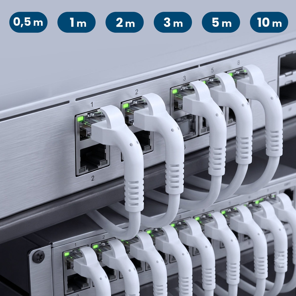 EAN 5906168639005 - Extralink Kat.6A U/FTP 5m 1Gbps Biały | Patchcord LAN | Miedź Kabel sieciowy skrętka, łamana końcówka (EX imagen 14