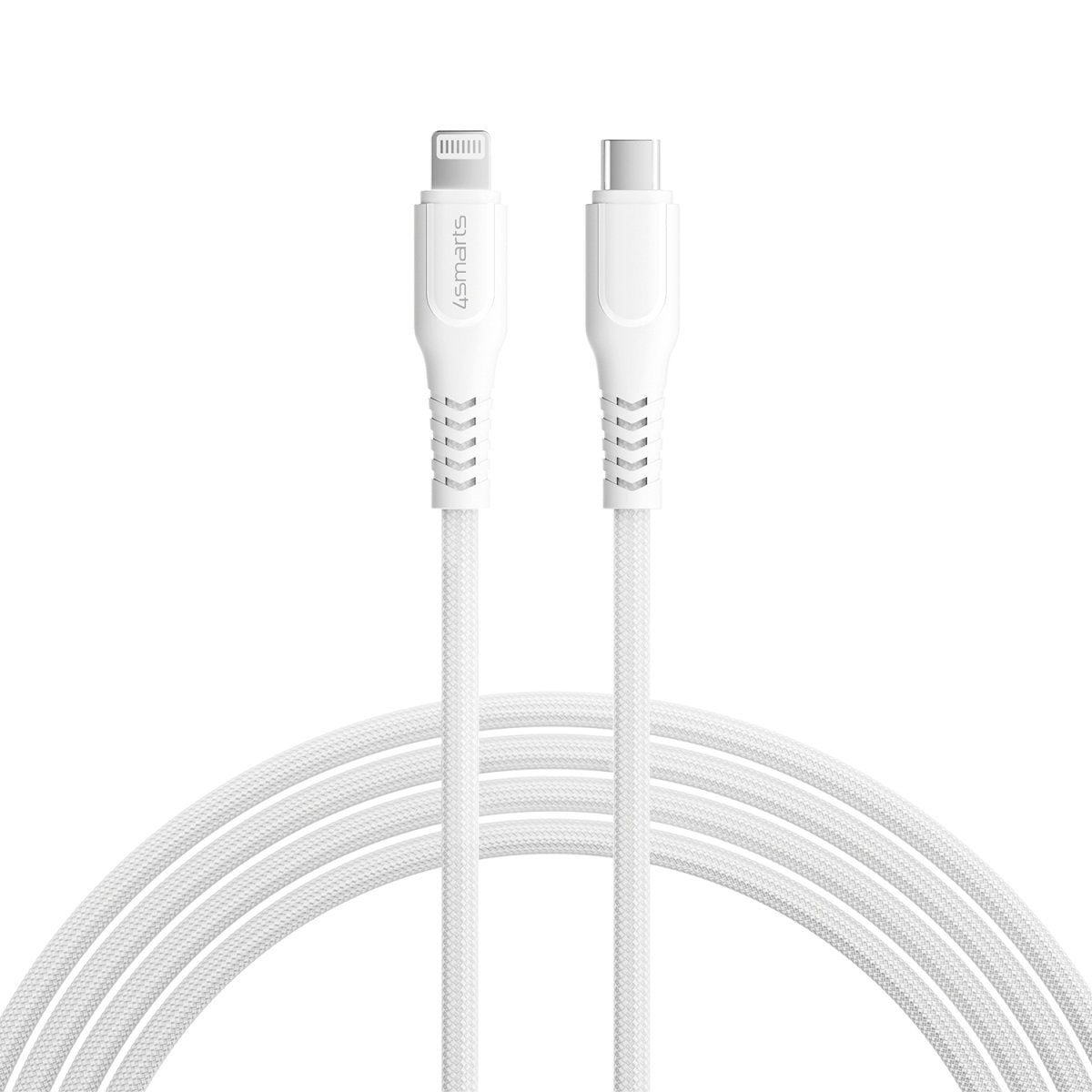 EAN 4252011905928 - 4smarts 465592 cable de conector Lightning 1,5 m Plata, Blanco imagen 1