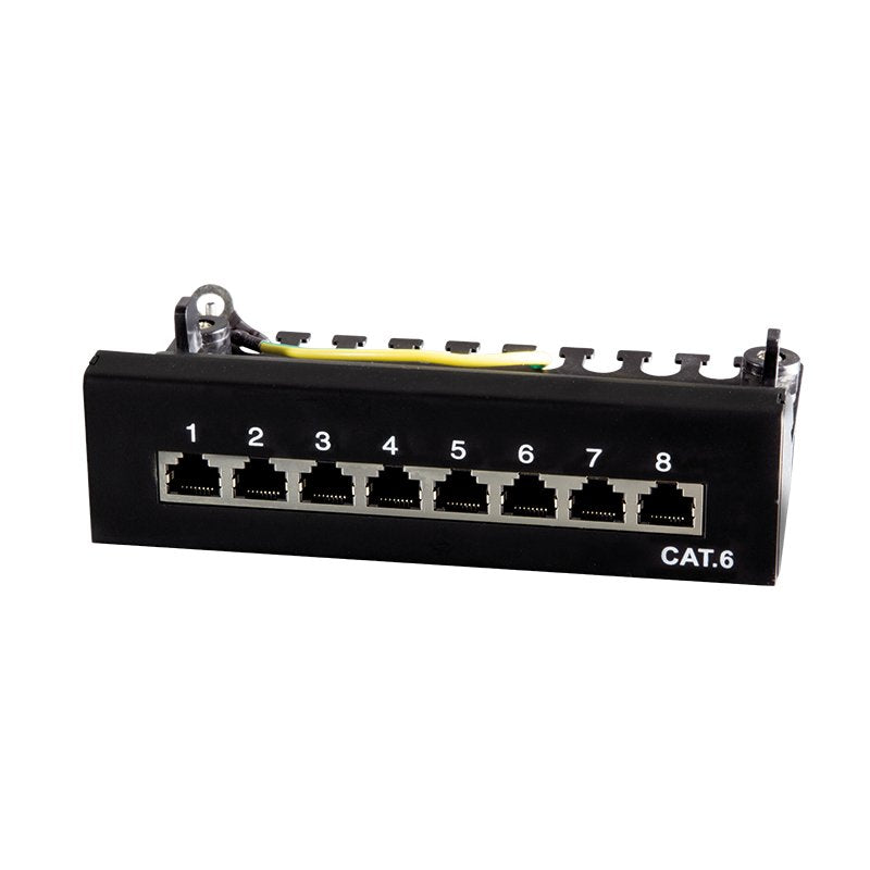 Patchpannel Desktop 8 Port Cat6 Stp Negro Logilink
