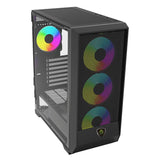 Caja Semitorre Atx Xc-501 Mesh Argb Keepout Bahías Int.: 2x3'5, 2x2'5/ 1xusb2.0, 1xusb3.0, 1xusb-C/ Audio In/Out