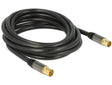 EAN 4043619889242 - DeLOCK 88924 cable coaxial RG-6/U 3 m IEC Negro imagen 1