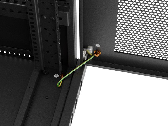 Lanberg Rack Cabinet 19 Free-Standing 32u 600x800 Flat Pack Mesh Door Lcd Black