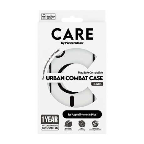 EAN 5715685004254 - PanzerGlass CARE™ by ® Urban Combat Case Transparent w. Black Frame & MagSafe iPhone 16 Plus funda para t imagen 3