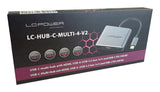 Lc-Power Lc-Hub-C-Multi-4-V2 Hub De Interfaz Usb Tipo C 5000 Mbit/S Plata, Negro