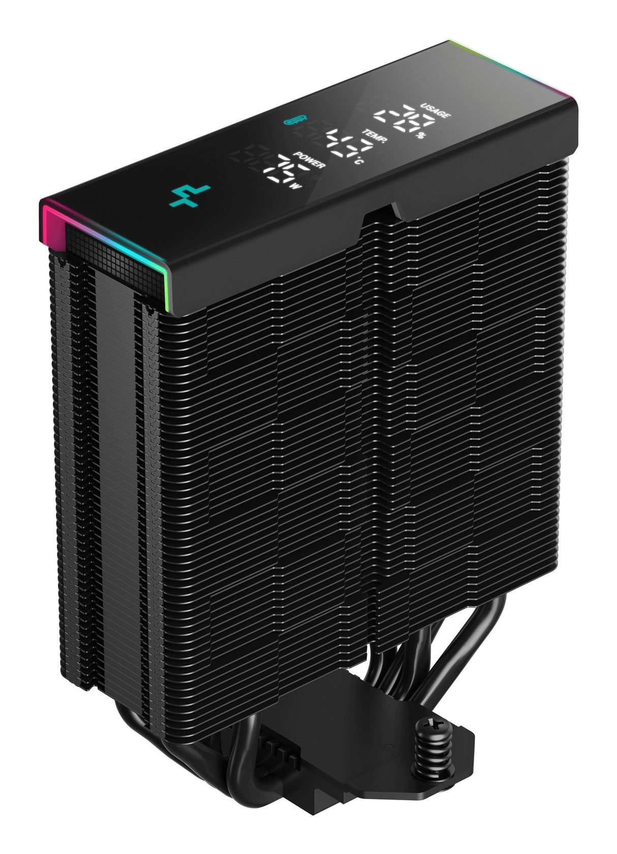 Deepcool Ak400 Digital Pro, Disipador De Cpu Negro, 120 Mm R-Ak400-Bkapmn-G
