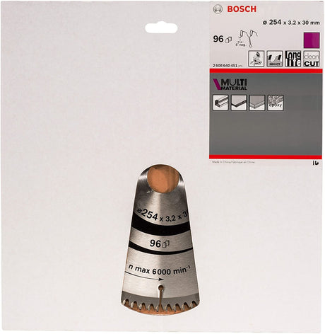 EAN 3165140317498 - Bosch ‎2608640451 hoja de sierra circular 25,4 cm 1 pieza(s) imagen 3