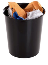 Archivo 2000 Papelera De Plástico Archivo 2000 Opcional Aro Sujetabolsas Capacidad 18 Litros 290x310 Mm Negro