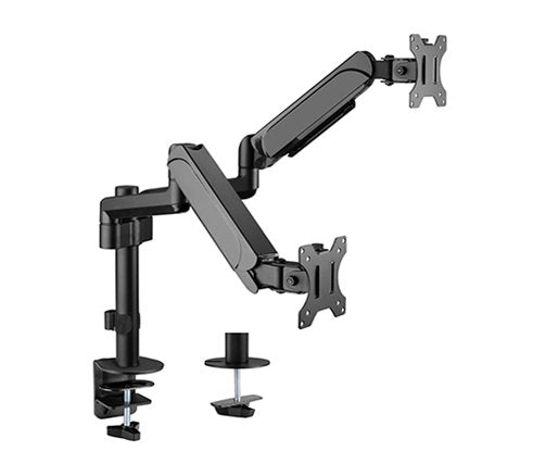 Gembird Ma-Da2p-01 Adjustable Desk 2-Display Mounting Arm 17-32" Up To 9 Kg