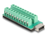 Delock 67189 Llave A Usb Tipo E Hembra A Adaptador De Bloque De Terminales De 20 Pines