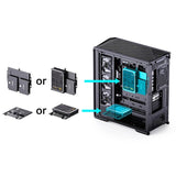 Jonsbo D400 Pc-Gehäuse, Midi Tower, Atx, Tempered Glass - Schwarz