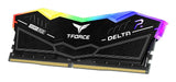 Memoria  Team Group 32 Gb Ddr5 6400 2x 16 Gb , Ff3d532g6400hc32adc01, Delta Rgb, Intel Xmp, Amd Expo Ff3d532g6400hc32adc01 Negro