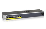 Netgear Gs408epp Gestionado L2 Gigabit Ethernet (10/100/1000) Energía Sobre Ethernet (Poe) Negro, Gris