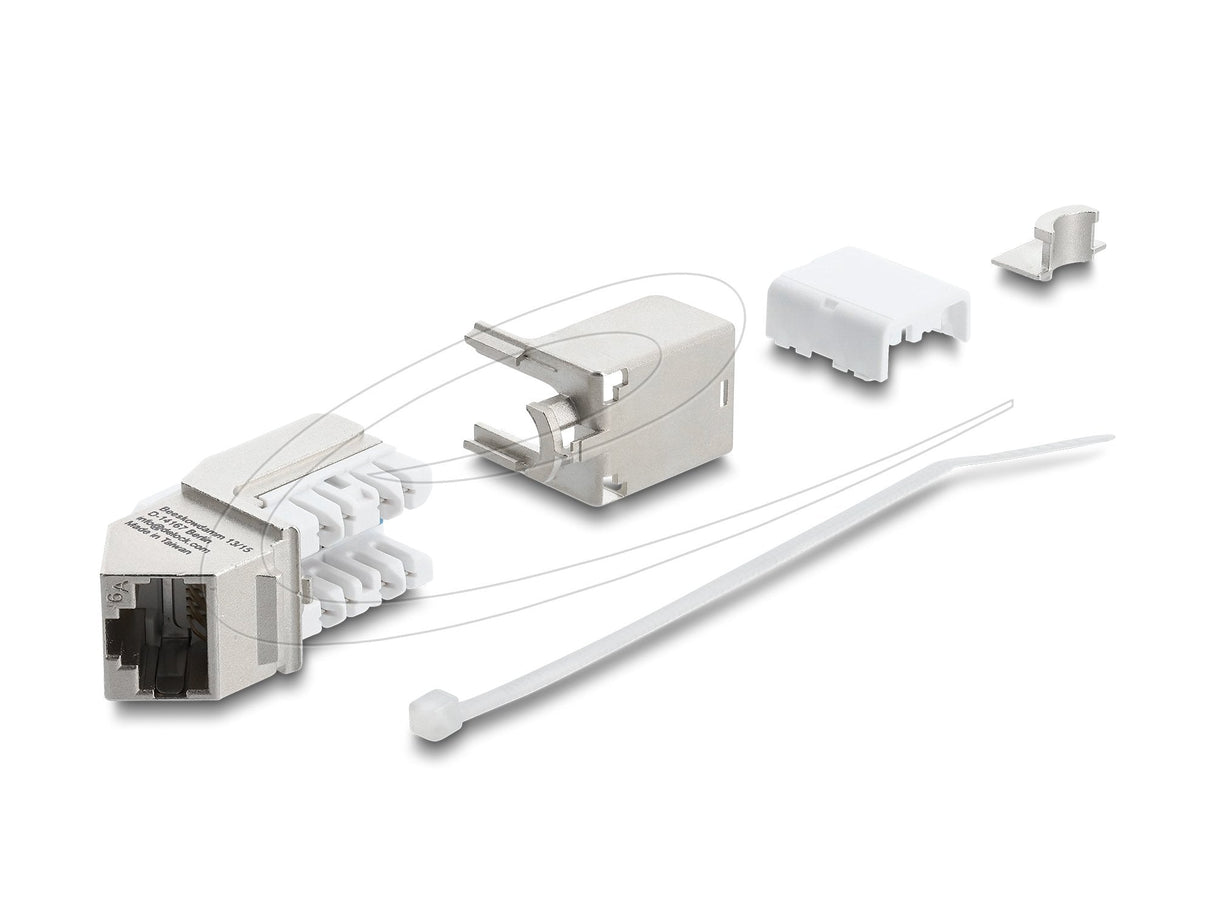 Delock Keystone Modulorj45 Hembra A Lsa Cat.6a 45° Angulare Hembra Geschirmt
