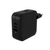 Catgador Targus Hyperjuice Gan 70 Vatios Power Delivery 3.0 + Pps Quick Charge 3.0 3 Conectores De Salida (2 Usb-C Usb) Negro