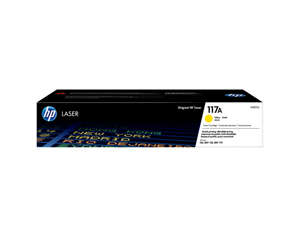 EAN 0193424172825 - HP 117A Yellow Original Laser Toner Cartridge cartucho de tóner 1 pieza(s) imagen 1