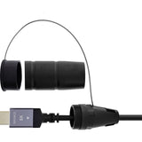 Carrete De Cable Hdmi , Cable Hdmi 2.1 De Aoc, 8k/60hz, Blindado, Negro, 50 M Inline
