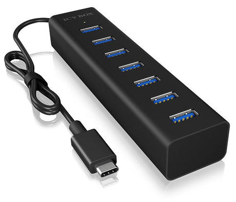 EAN 4250078165897 - ICY BOX IB-HUB1700-C3 USB 3.2 Gen 1 (3.1 Gen 1) Type-C 5000 Mbit/s Negro imagen 3