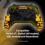 Mando Compatible Blade - Wireless · Pc/Switch/Ios/Android · Luz Led Rgb · Cable Usb Tipo C · Kings League