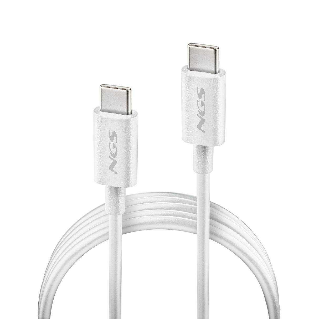 Cable Usb 2.0 Tipo-C Ngs Zyro 60w-1 Usb Tipo-C Macho Usb Tipo-C Macho Hasta 60w 480mbps 1m Blanco