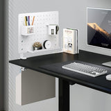 Pegboard Office Rail Storage System, Blanco