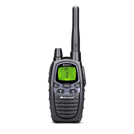 EAN 8011869201950 - Midland G7 Pro Walkie Talkie two-way radios 69 canales 446.00625 - 446.09375 MHz Negro imagen 1