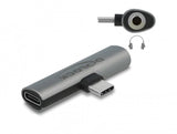 Delock Audio Adaptador Usb Typ-C > Klinkenhchse Und Usb Typ-C