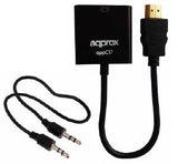 EAN 8435099518464 - Approx appC17 HDMI tipo A (Estándar) VGA (D-Sub) + 3,5mm Negro imagen 1
