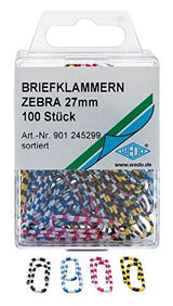 Wedo Clips De Oficina 27 Mm Zebra In 100er Sb-Toma