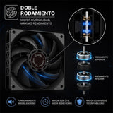 Coolbox Disipador Cpu Negro 6 Heatpipes 240w Tdp