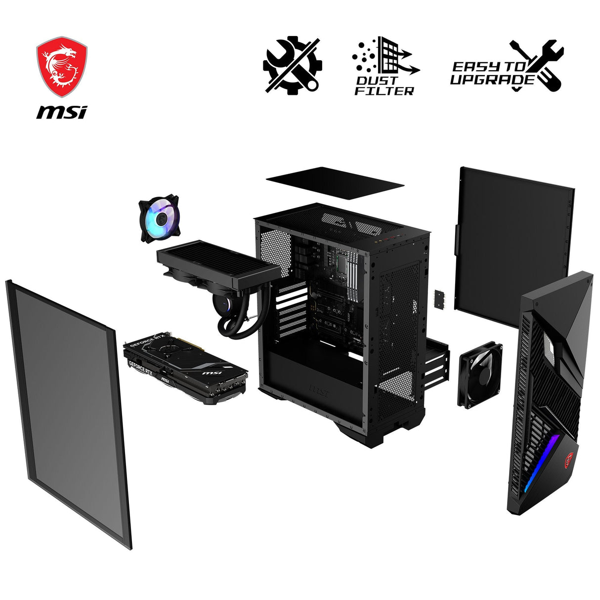 Pc Gaming Msi Mpg Infinite X2 14nug7-460at Intel® Core I7 I7-14700kf 32 Gb Ddr5-Sdram 1 Tb Ssd Nvidia Geforce Rtx 4080 Super Windows 11 Home
