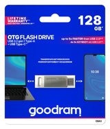 Pendrive Goodram 128gb Oda3 Plateado [Usb 3.2 / Usb Tipo C]