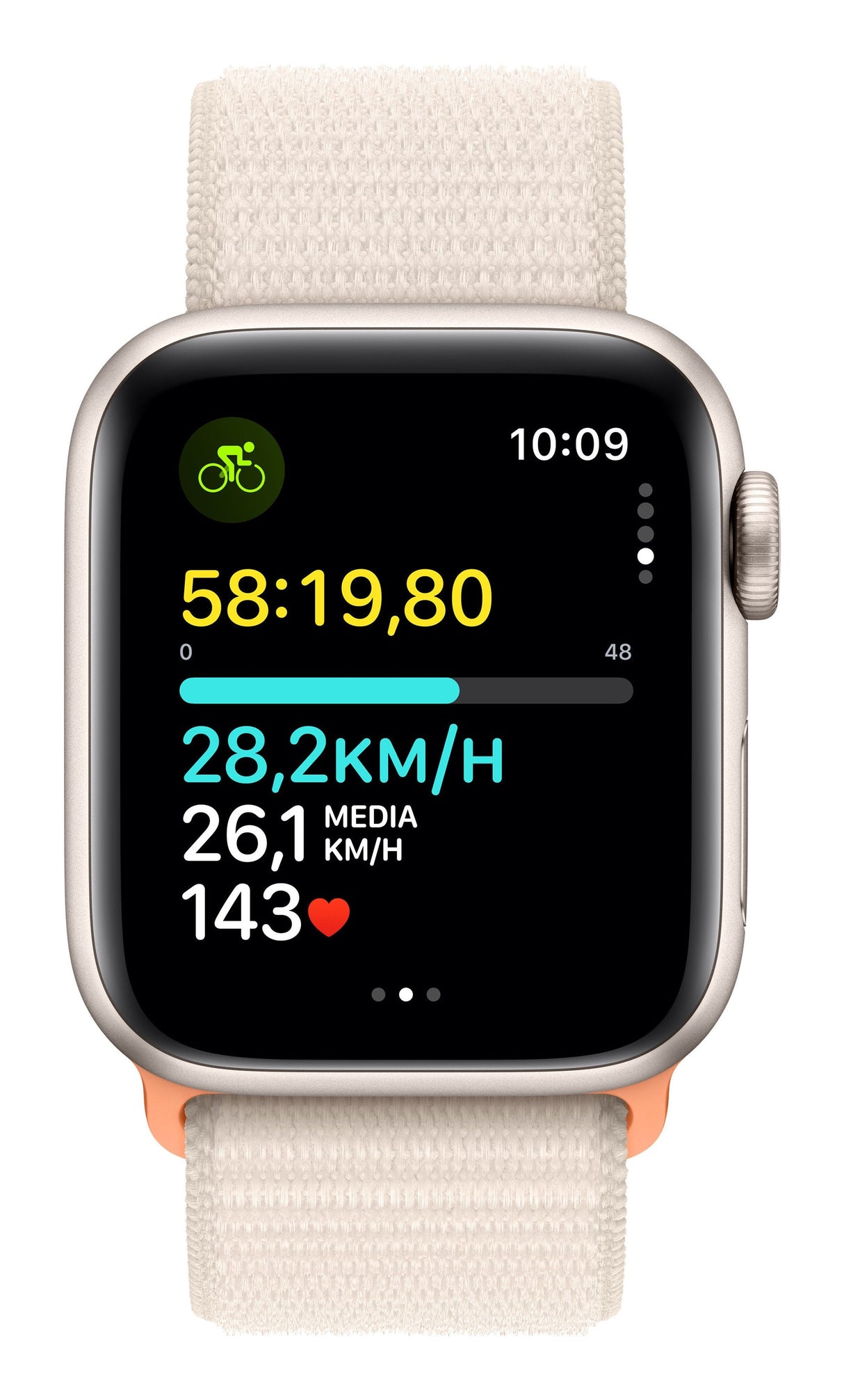 Apple Watch Se Gps 40mm Starlight Aluminium Case With Starlight Sport Loop