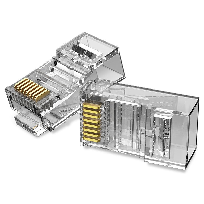 EAN 6922794744141 - Vention IDBR0-100 conector RJ-45 Plata, Transparente imagen 1