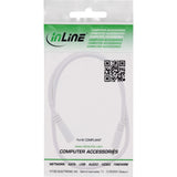 Cable De Extensión De Cc Inline, Enchufe De Cc Macho/Hembra 3,5x1,35 Mm, Awg 18, Blanco, 0,5 M