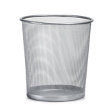 Zeller Papelera Mesh 12 L Plata
