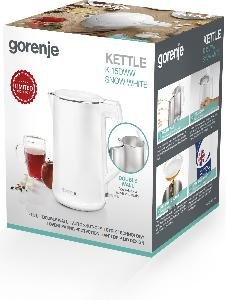 EAN 3838782473739 - Gorenje 737894 tetera eléctrica 1,5 L 2200 W Blanco imagen 3