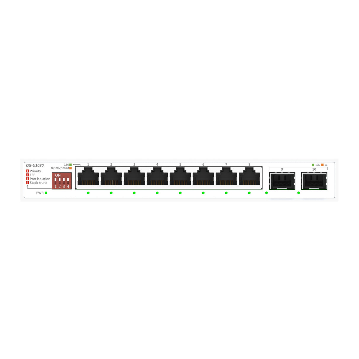 EAN 4711387868720 - ASUS QG-U1080 No administrado 2.5G Ethernet (100/1000/2500) Blanco imagen 1