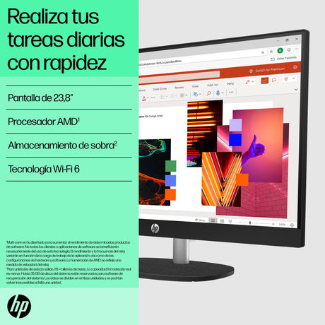 EAN 0199251923203 - HP 24-cr0161ns AMD Ryzen™ 5 7520U 60,5 cm (23.8") 1920 x 1080 Pixeles PC todo en uno 16 GB LPDDR5-SDRAM 5 imagen 11