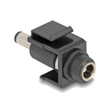 Delock 84163 Módulo Keystone Dc 5,5 X 2,1 Mm Hembra A Cc 5,5 X 2,5 Mm Macho Negro