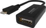 Vision Adaptador De Vídeo Usb-C Macho A Displayport Hembra 15 Cm Negro Admite 8k60hz (7680 X 4320)