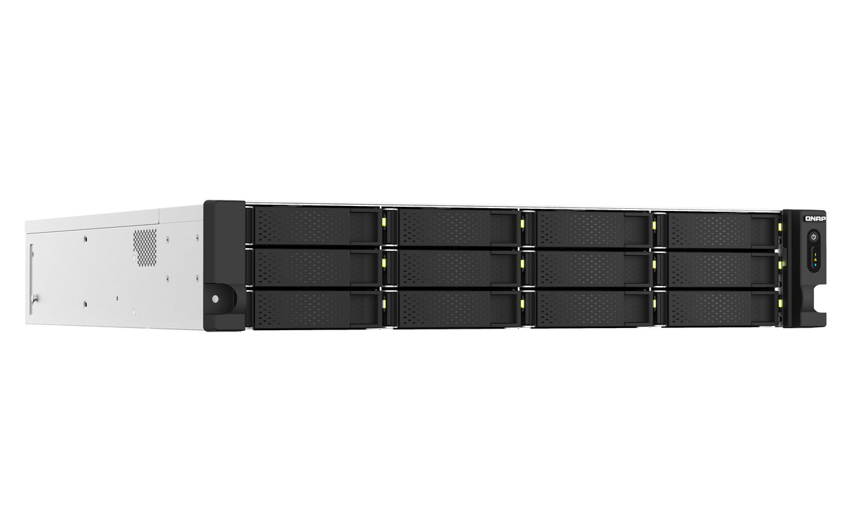 EAN 4711103082249 - QNAP TS-h1887XU-RP NAS Bastidor (2U) Intel Xeon E E-2334 16 GB DDR4 0 TB QuTS hero Negro, Blanco imagen 2