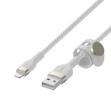 Usb-A To Ltg_braid Silic 3m White