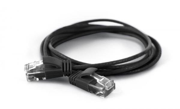 Wantec Cable De Red Utp Cat6a D=2,8mm 2,00m Negro