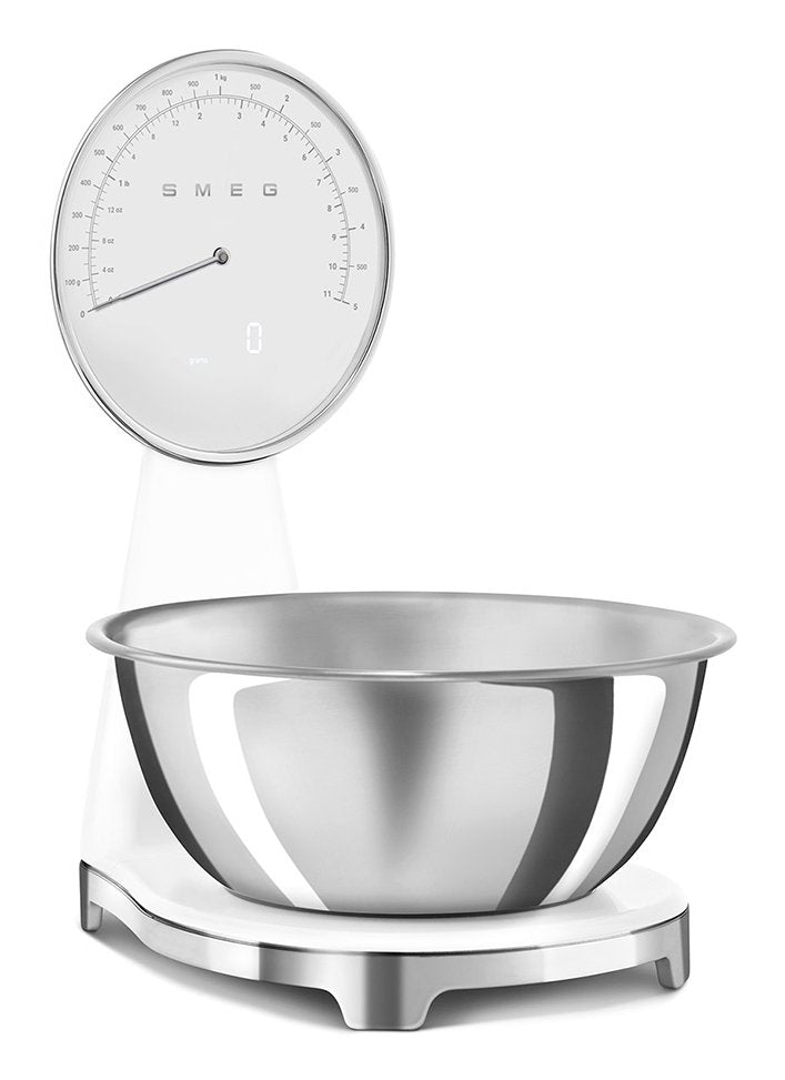 Báscula De Cocina Analógica Y Digital Smeg Blanca Ksf01whww